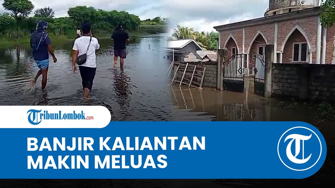 Banjir di Kaliantan Lombok Timur Meluas hingga Menggenangi Tempat Ibadah