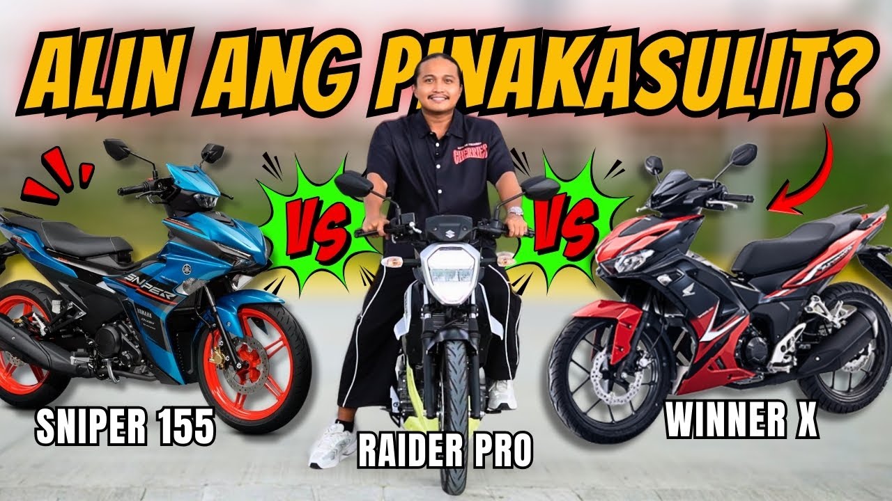 Bagong Raider vs Winner X vs Sniper Alin ang Pinakasulit?