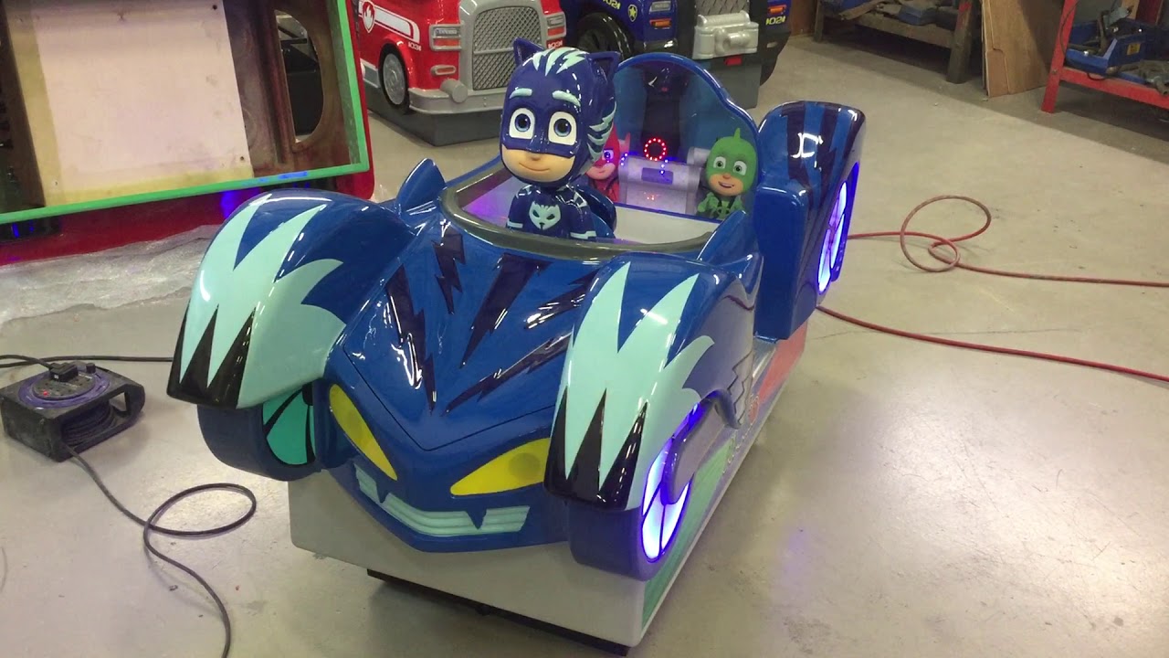 PJ Masks Cat Car coin operated kiddie ride from Northern Leisure Group Ltd. / Kiddy Rides