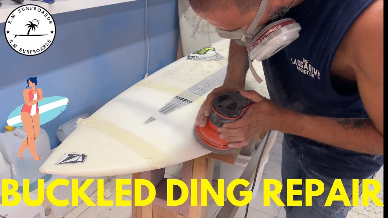 Surfboard Ding Repair | How To - Fix Buckled Board [Start to Finish]