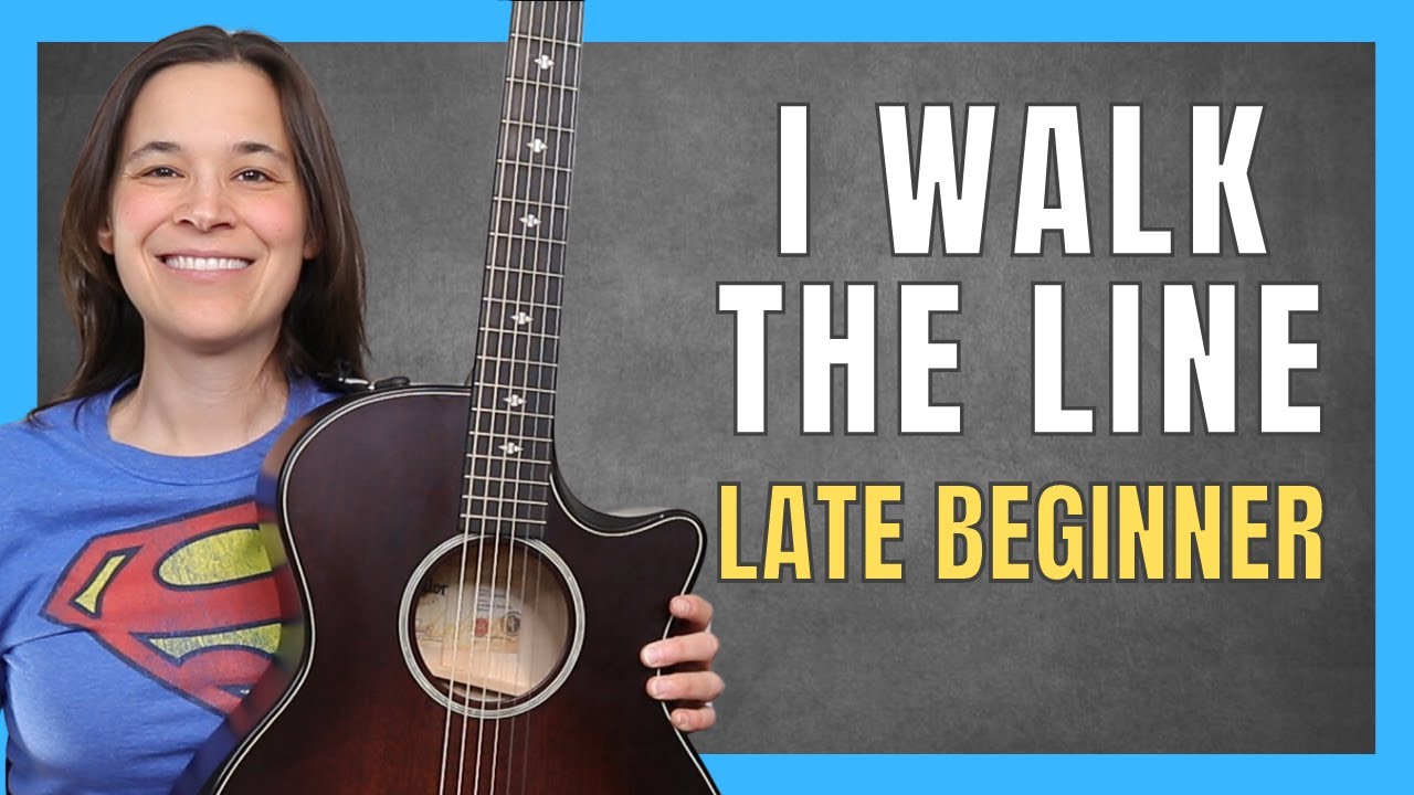 I Walk The Line Guitar Lesson With FUN Walk Downs!