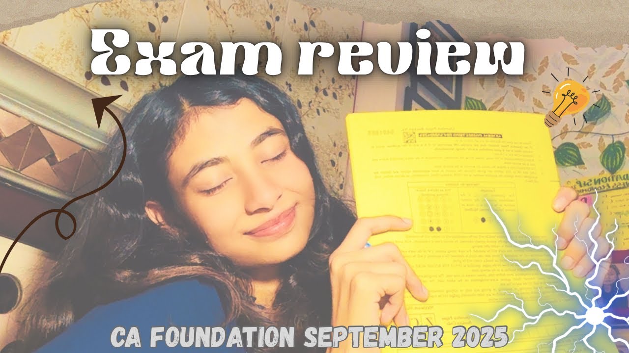 CA foundation September 2025 Exam review 🙂&zwj;↕️| honest reaction + my experience 