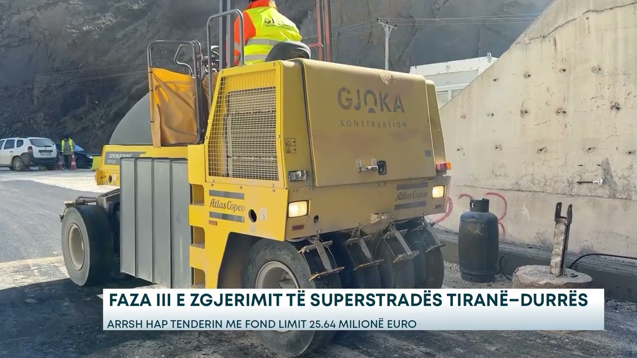 Faza III e zgjerimit të superstradës Tiranë–Durrës/ ARRSH hap tenderin me fond limit 25.64 milionë..
