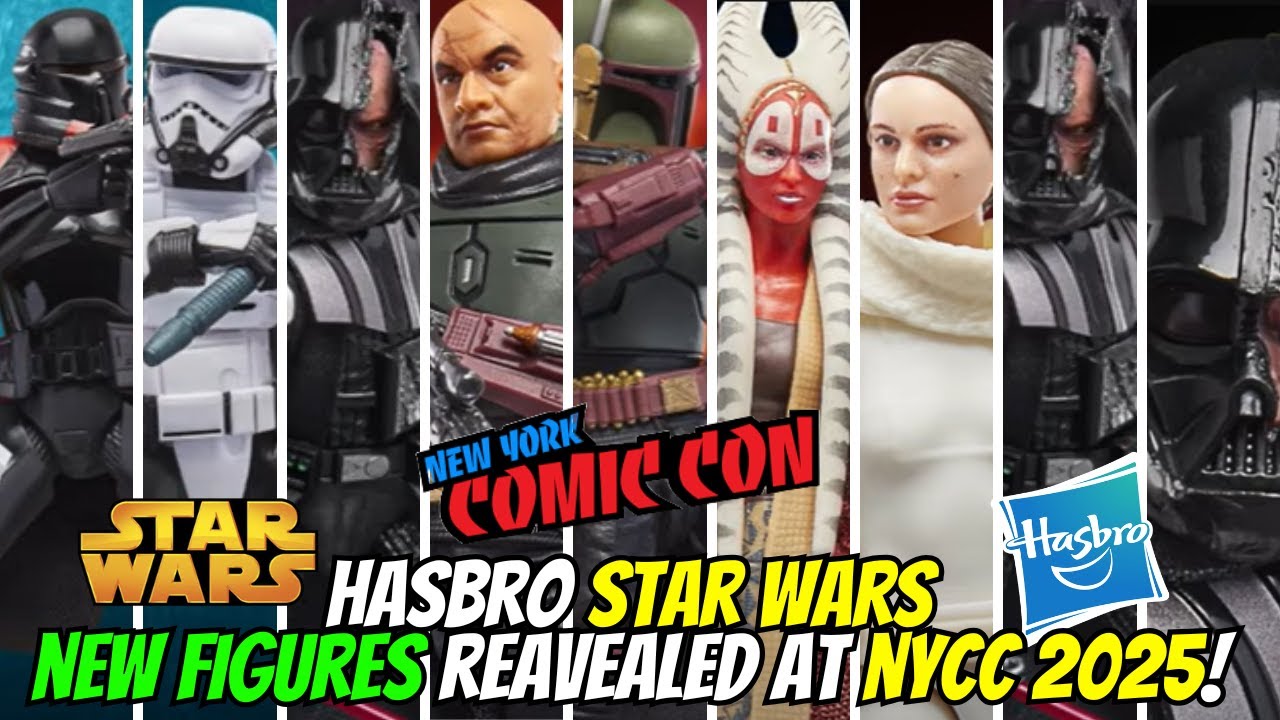 Новые фигурки Hasbro Star Wars представлены на NYCC 2025!