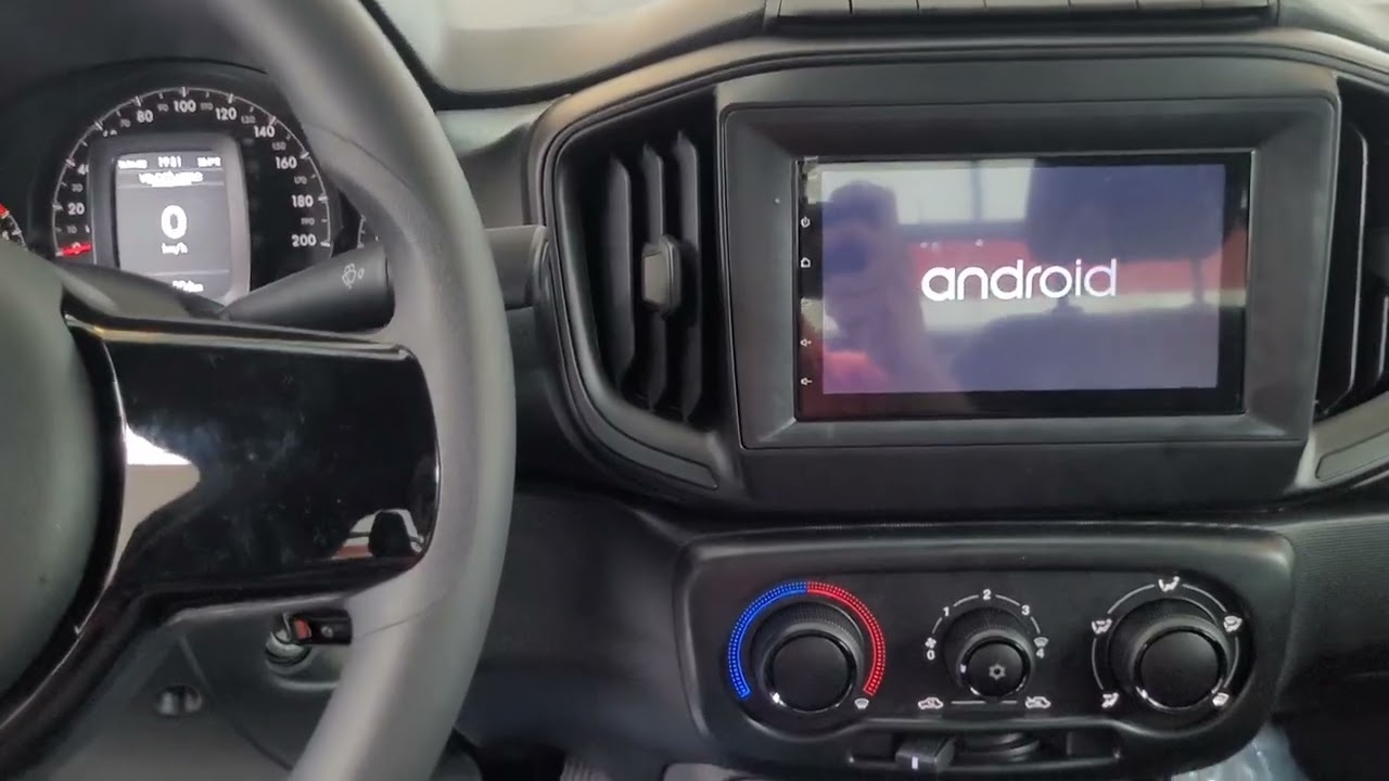 instalação de multimidia nova fiat strada 2023.