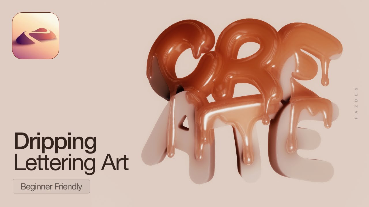 Create Clean Text & Liquid Drips Effect in Nomad Sculpt | iPad Illustration
