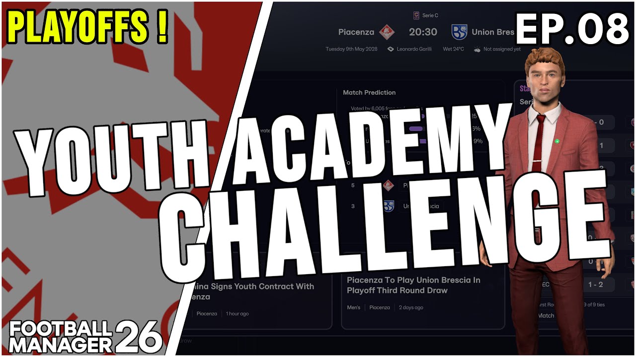 PLAYOFFS CHAOS! My Optimization Settings Are Broken | FM26 Youth Academy Challenge | Part 8