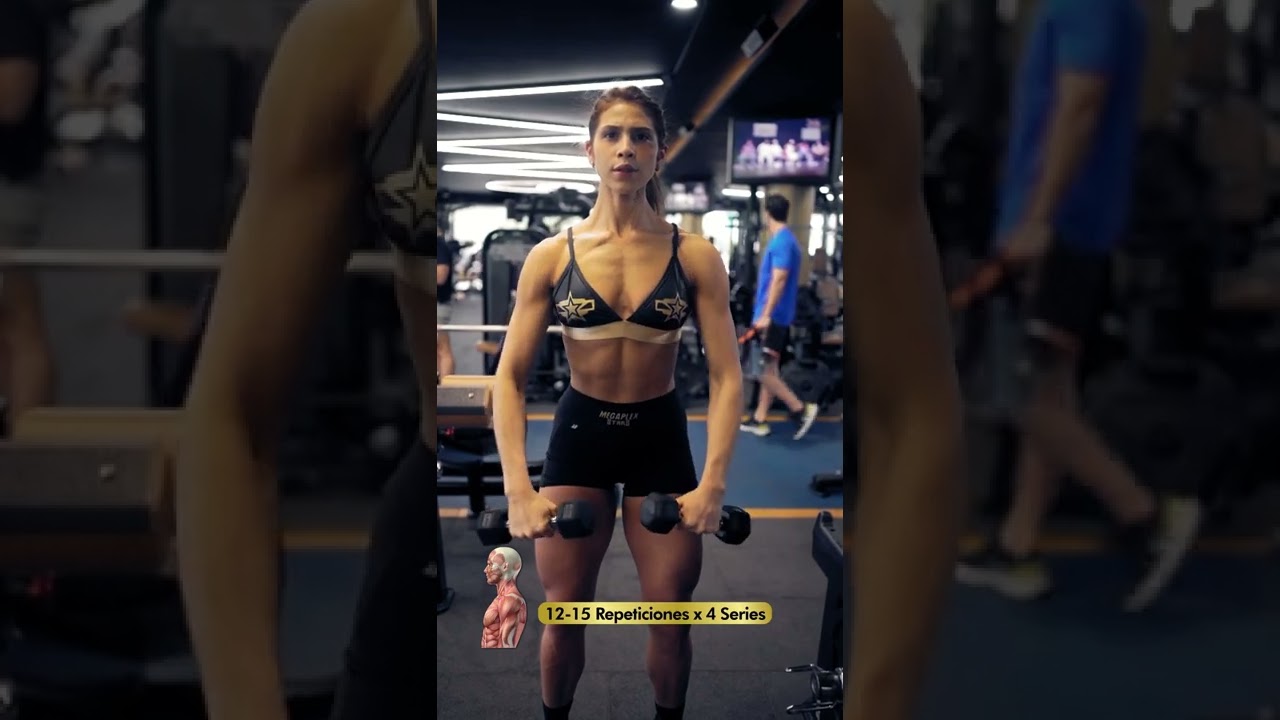 4 EJERCICIOS POTENTES PARA HOMBROS (DELTOIDES) - Paula Su&aacute;rez #shorts