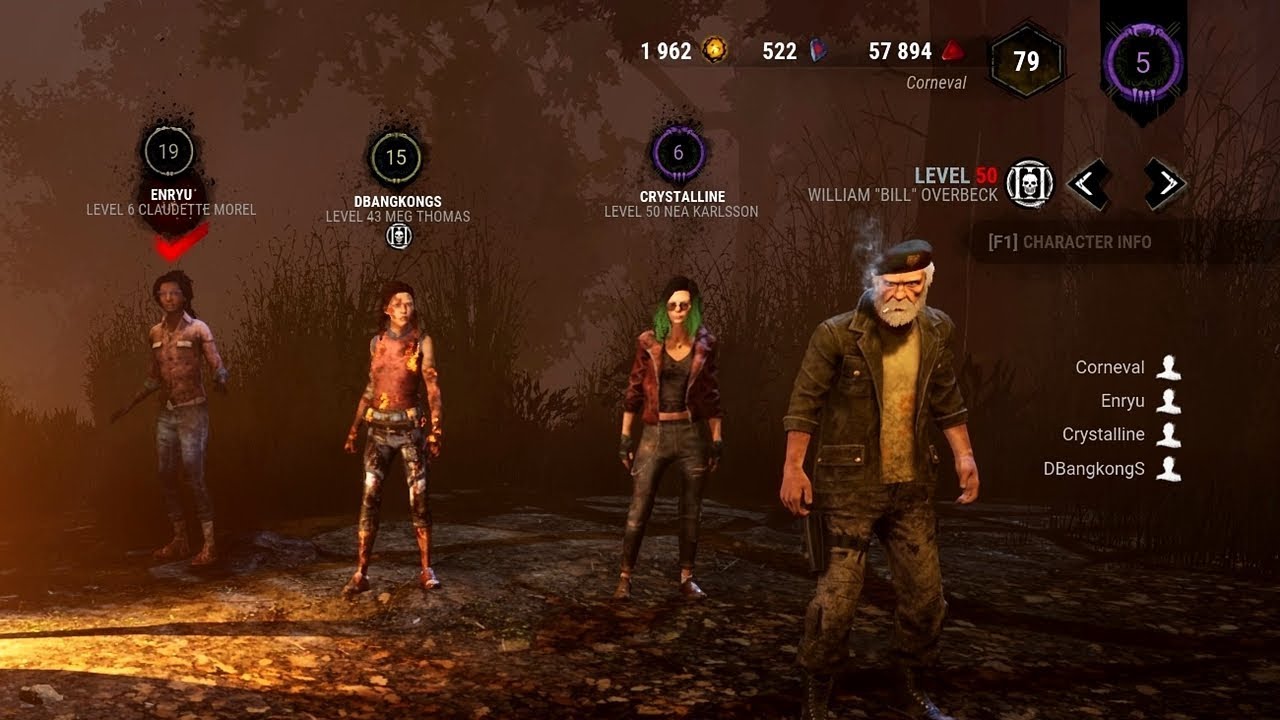 SURVIVOR RANK 5 GAMEPLAY LUL - Dead by Daylight (w/ DBangkongS, Enryu洪, Crystalline)