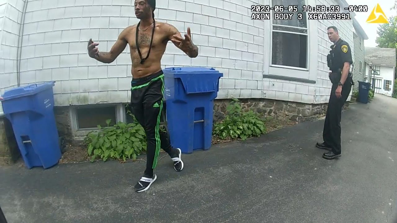 Angry Man Doesn't Stop for Police. Challenge Accepted