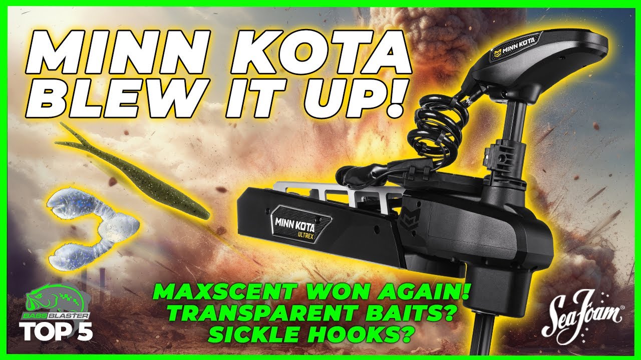 Minn Kota blew it up? Transparent baits? More sickle hooks? Top 5 in Bass Fishing Ep 55