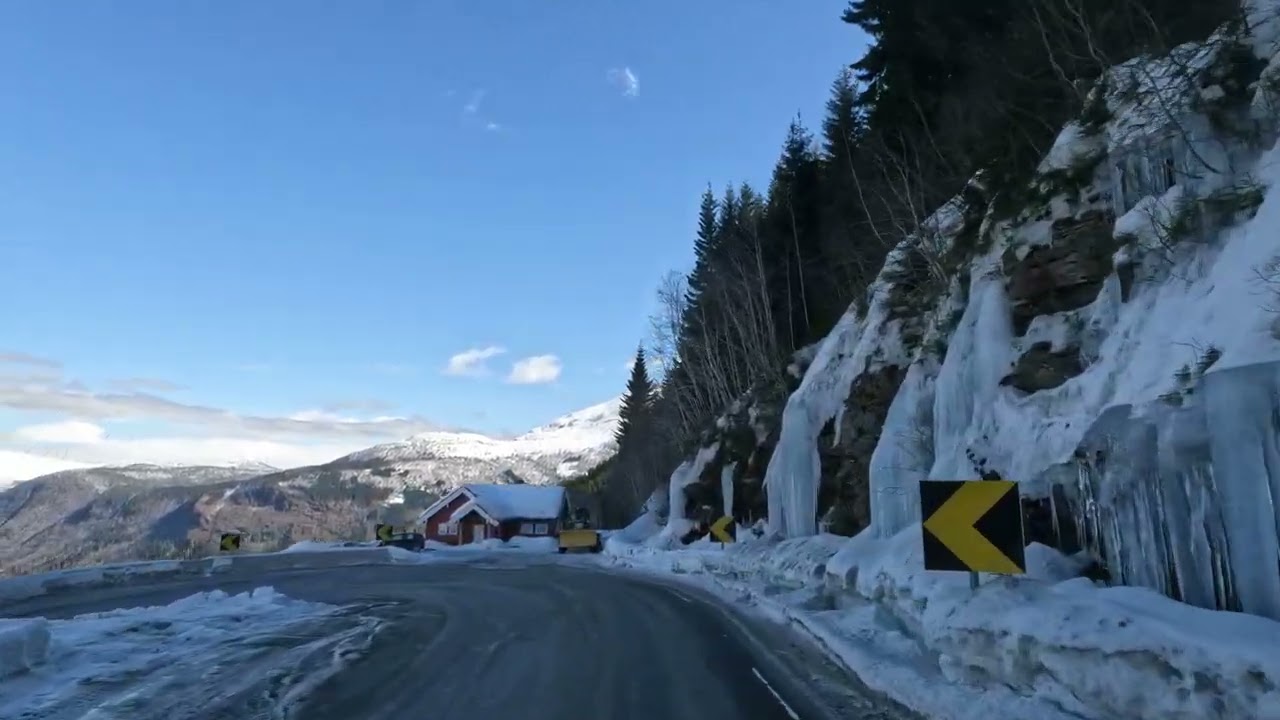 The scenic drive between Storehaug and Vik