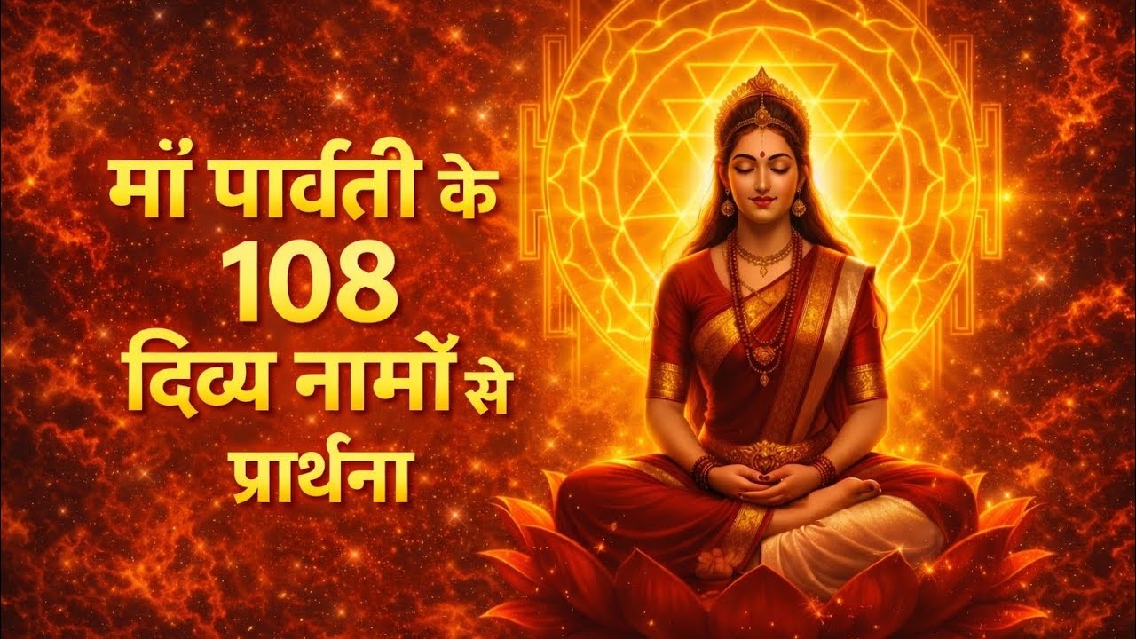 “Adi Shakti Maa Parvati 🙏 | 108 Naam Se Prarthana | Kripa, Shanti & Divine Protection”