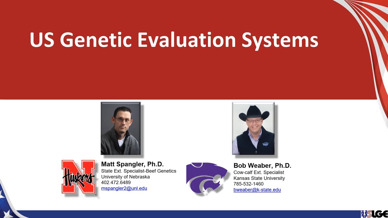 3 USLGE US Genetic Evaluation Systems