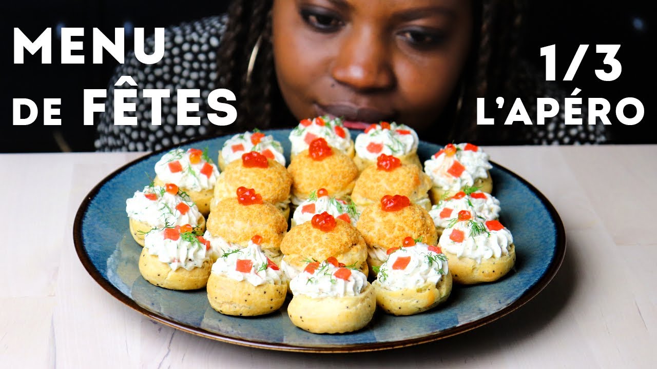 GOUGÈRES à la CRÈME de SAUMON ANETH (REPAS de FÊTES)