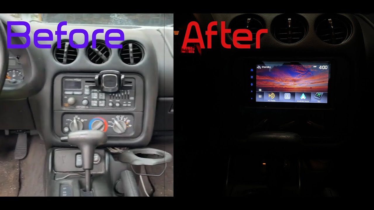 Double Din install on Pontiac Firebird!
