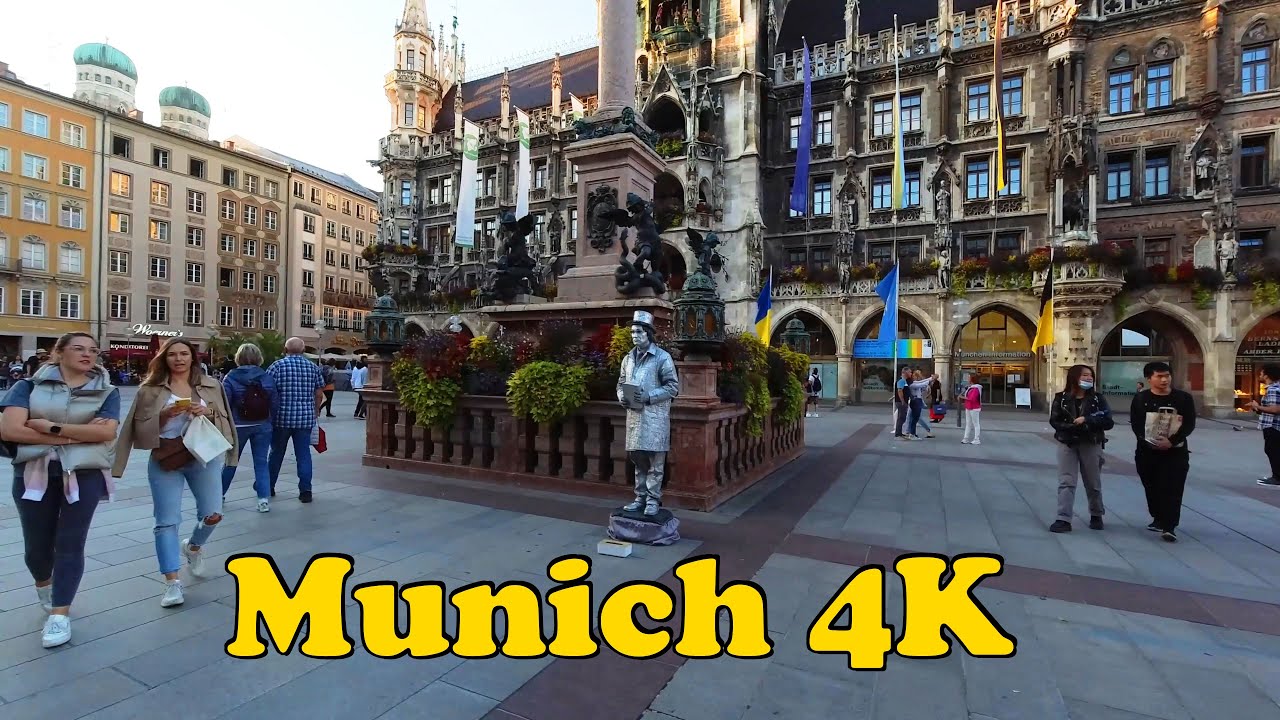 Munich Germany Walking tour [4K]