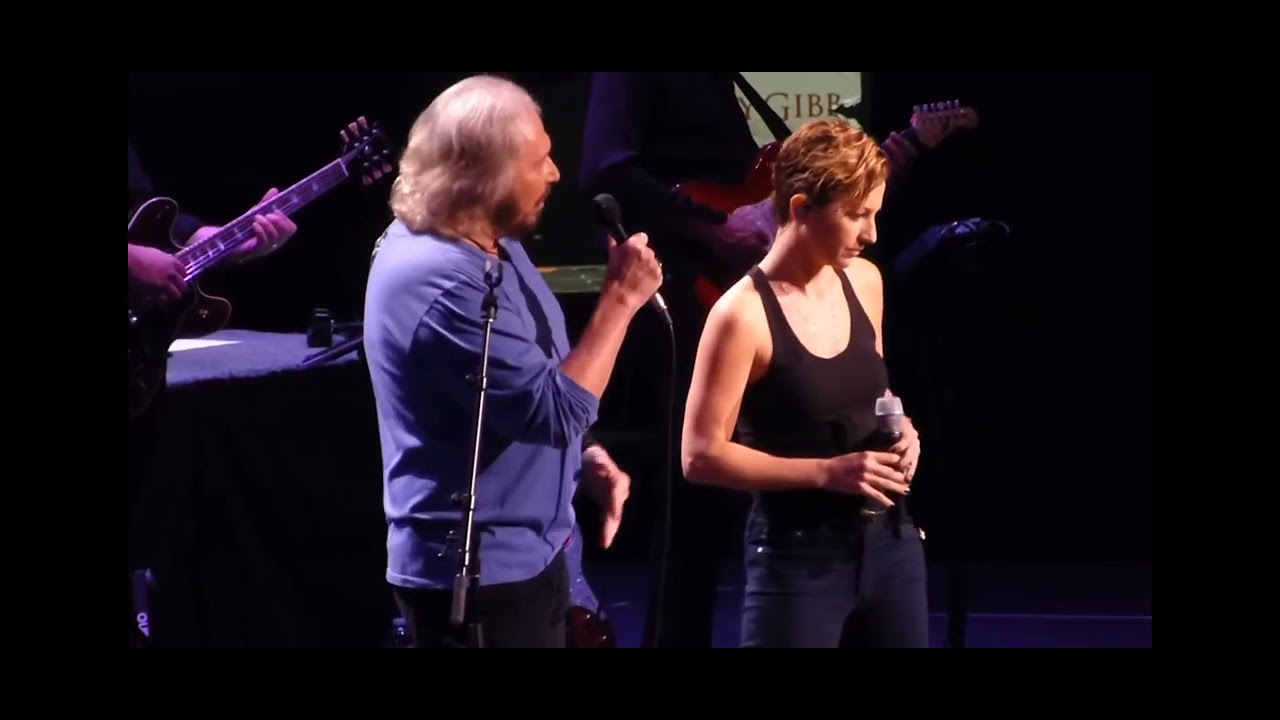 Barry and Samantha Gibb:. How do you mend a broken heart.  I guess Mo was on both their minds🎤😢🎶