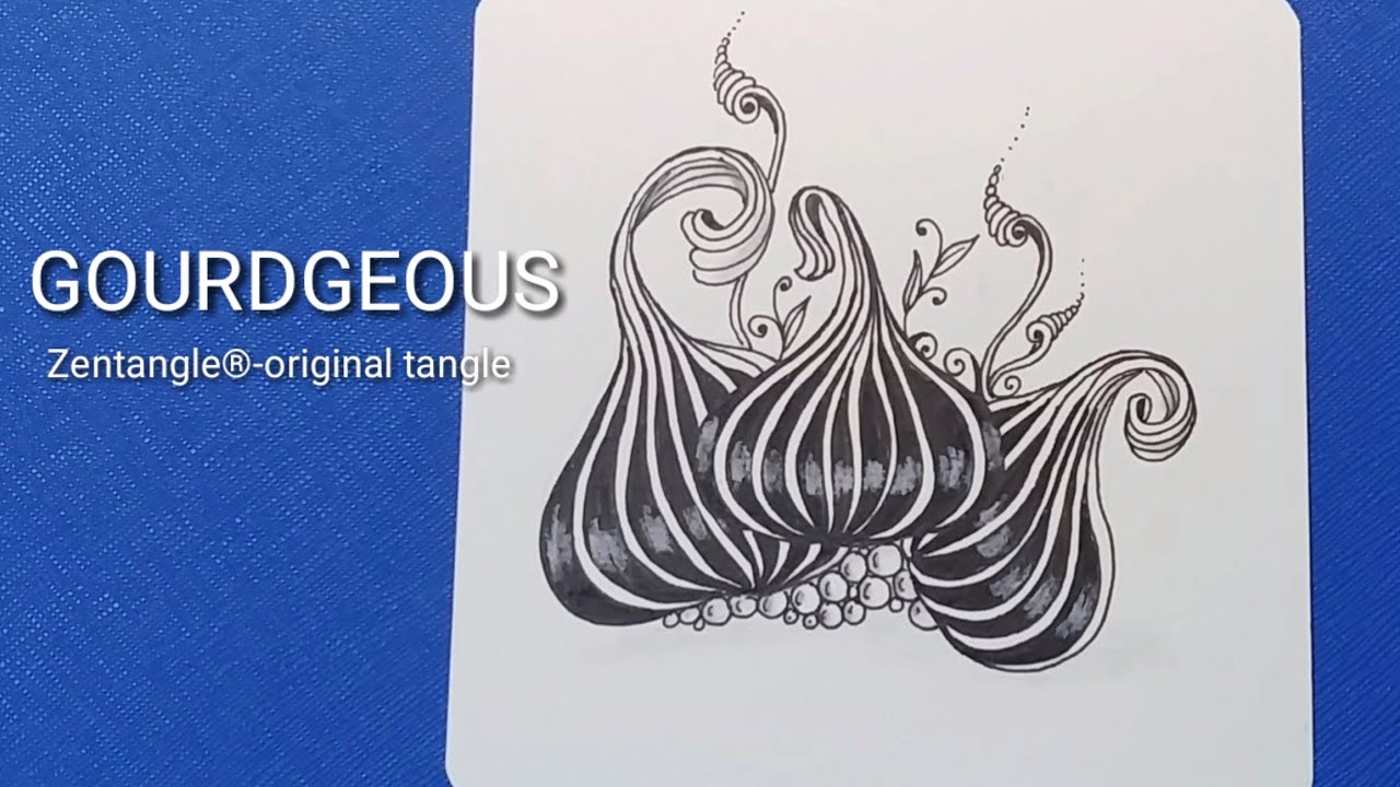 How to draw Tangle Pattern `GOURDGEOUS'