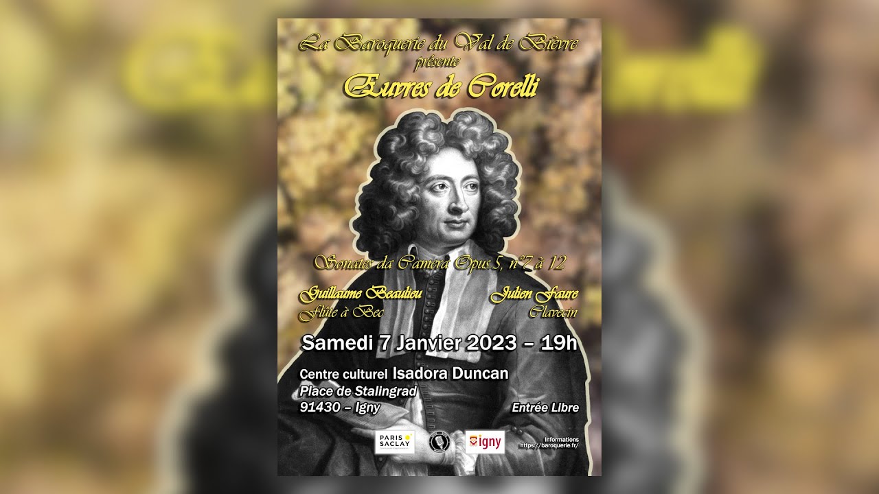 Concert: Œuvres de Corelli – Guillaume Beaulieu & Julien Faure