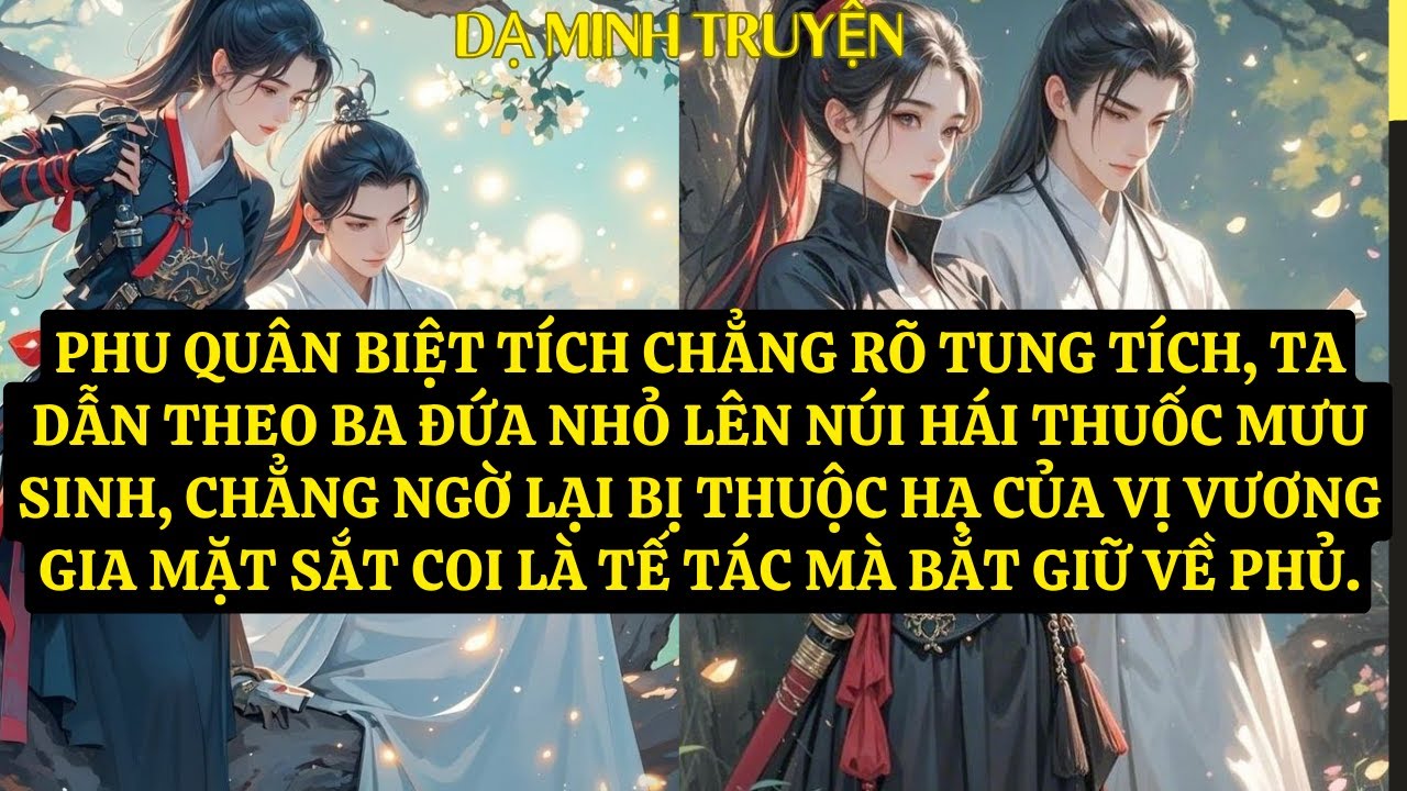 TRUYỆN: PHU QUÂN BIỆT TÍCH CHẲNG RÕ TUNG TÍCH, TA DẪN THEO BA ĐỨA NHỎ LÊN NÚI HÁI THUỐC MƯU  DM110