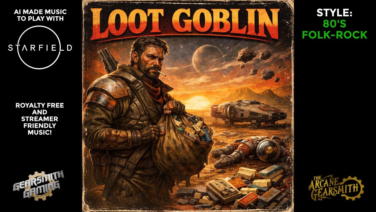 Loot Goblin - AI Music to play with Starfield - 80's Folk Rock