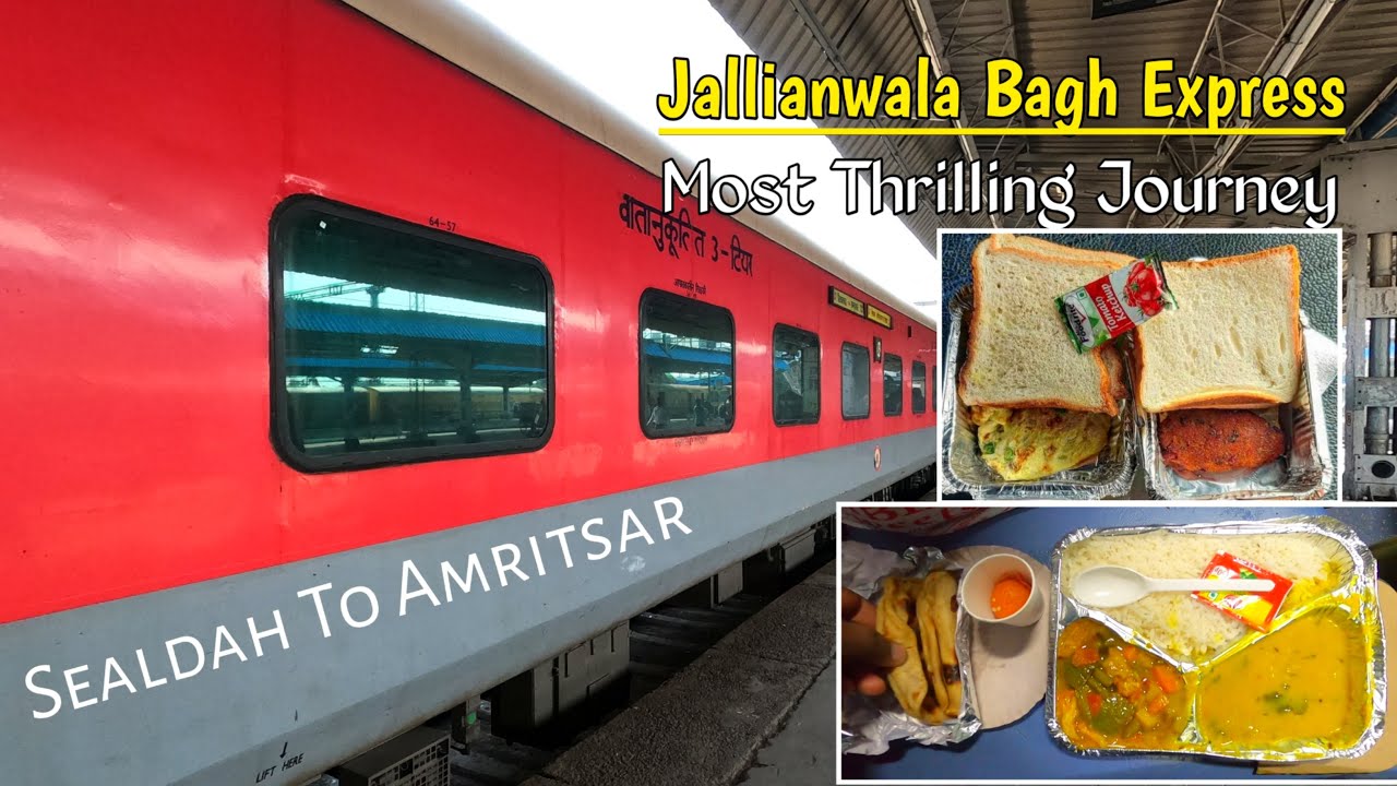 Jallianwala Bagh Express Train Journey *Most Thrilling Journey in Rajdhani Lite*😱😱 Pantry Best FOOD