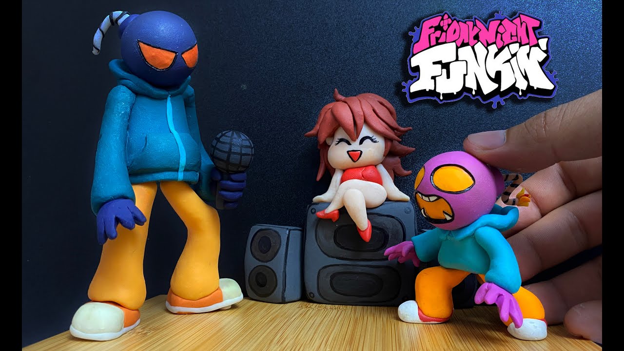 Making Friday Night Funkin Whitty Vs Whitty Bro l FNF Clay Art