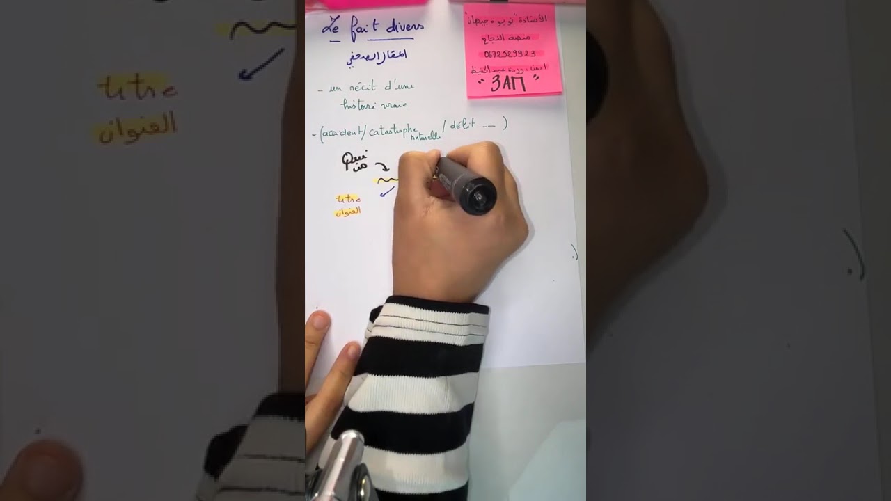أقوى مراجعة لمادة اللغة الفرنسية للسنة 3متوسط مع الاستاذة نويوة جيهان #منصةالنجاح #وردةعبدالحفيظ 