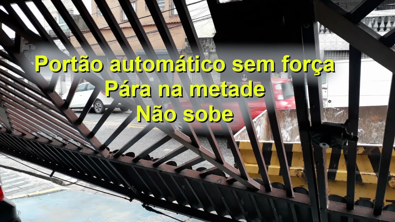 Portão automático não sobe até o final ou lento : Resolvido