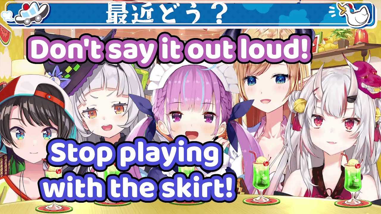 Aqua trying her best to compliment Shion 【Hololive/ENG Sub】