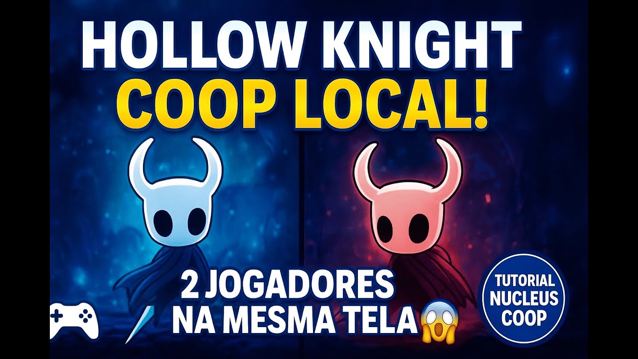 HOLLOW KNIGHT COOP LOCAL! 😱 Como jogar No PC!