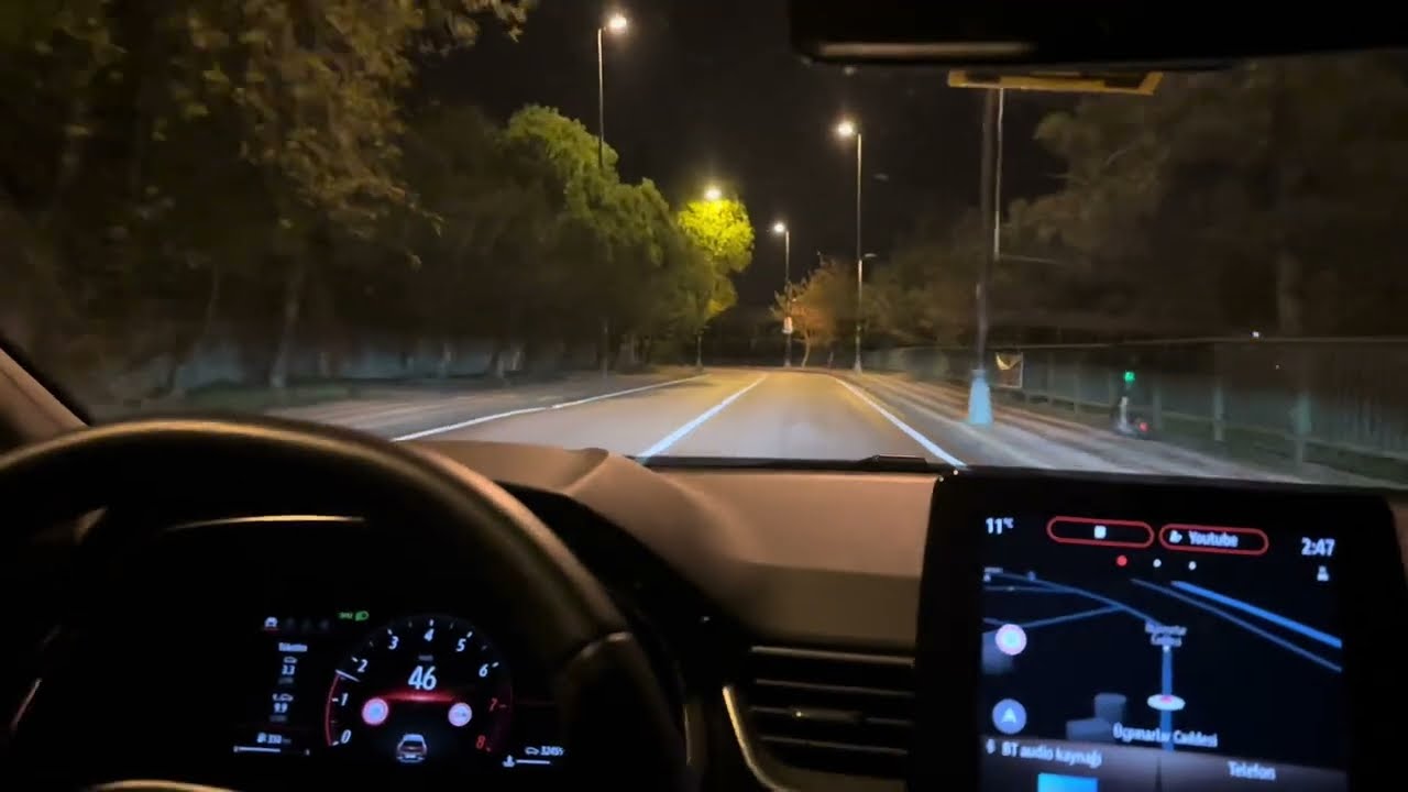 ASMR Driving At Night #23 No Talking - Istanbul Çamlıca #asmr #driving
