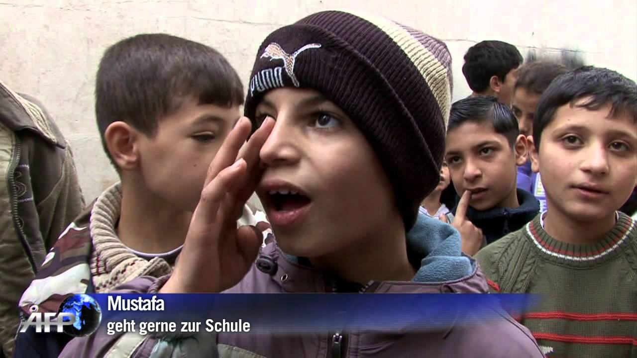 Kleine Schüler mit großen Hoffnungen in Syrien