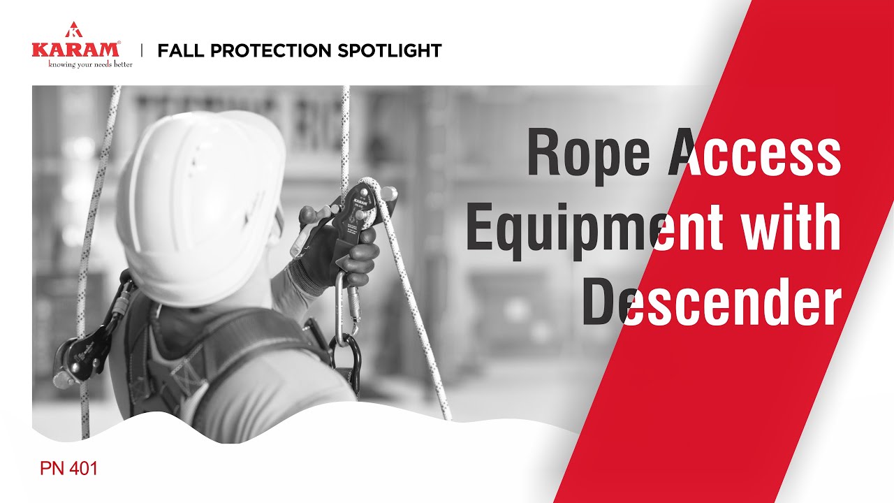 Rope Access Equipment with Descender | KARAM Safety Solutions | Fall Protection