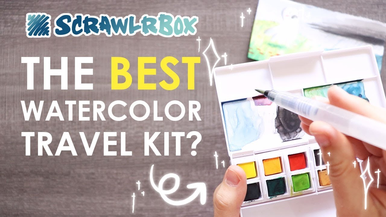 The BEST Watercolor Travel  Kit?! - ScrawlrBox Challenge