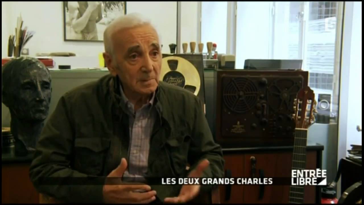 Les deux grands Charles : Trenet et Aznavour !!