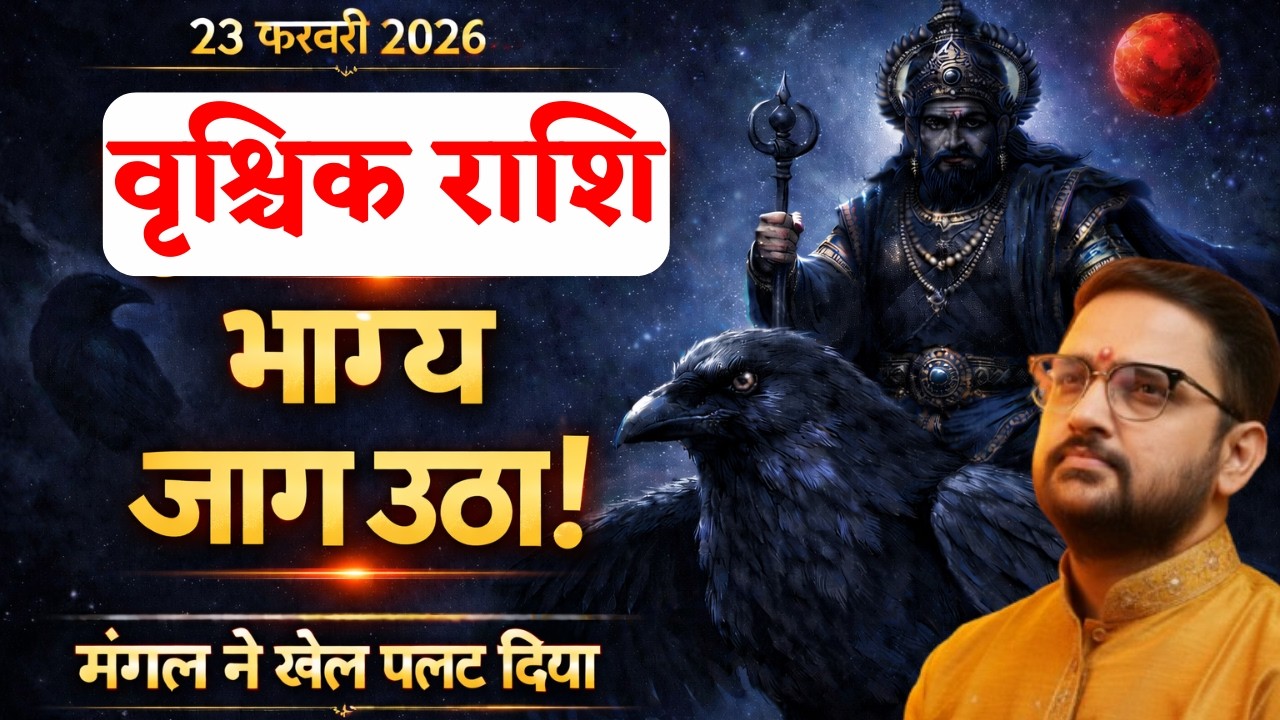 Vrishchik Rashi | 23 Feb 2026 मंगल कुंभ में प्रवेश | वृश्चिक राशि का धन योग जागा! | Scorpio