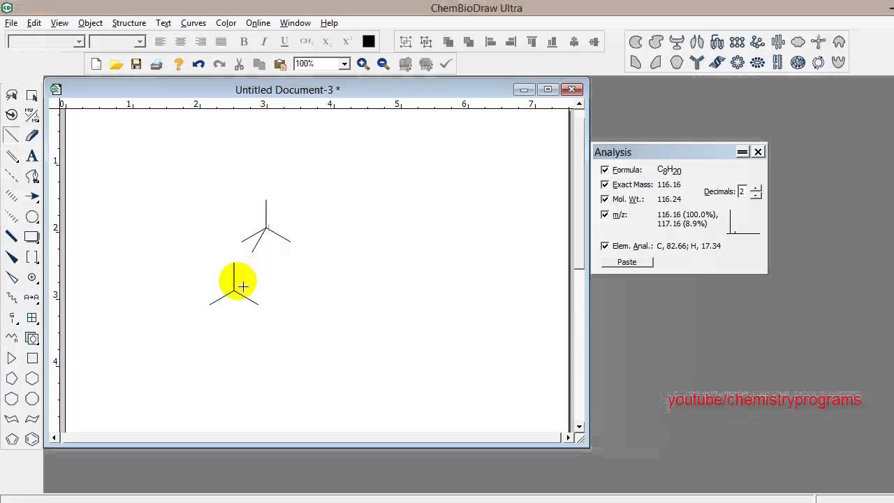 ChemDraw tutorial 6 Drawing the Newman Projection