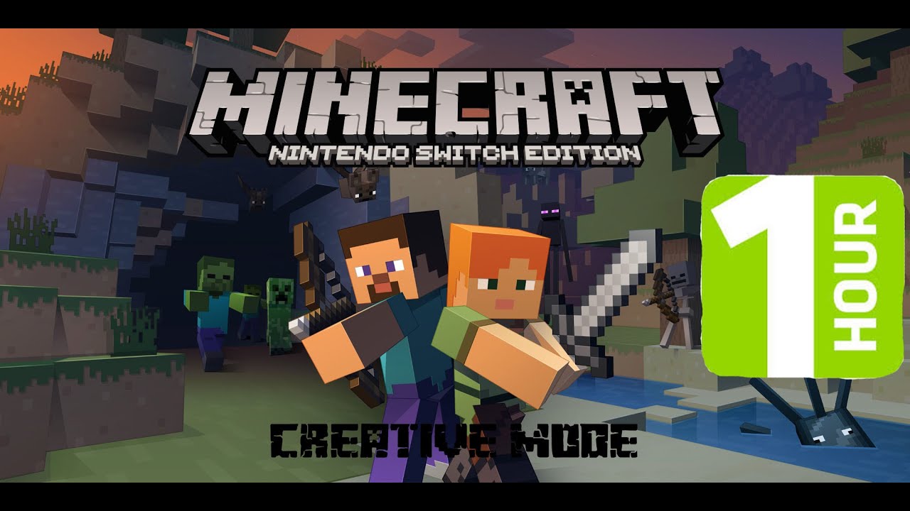 1 HOUR of Minecraft: Nintendo Switch Edition (Creative Mode) - No Commentary