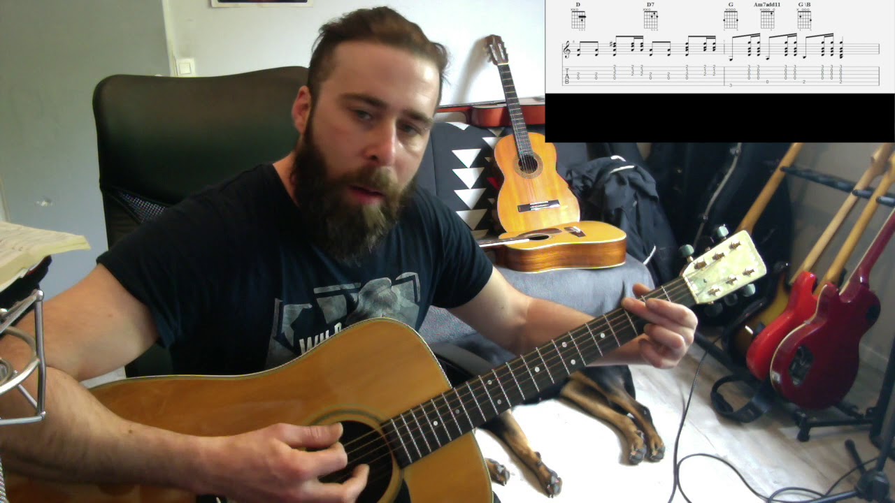 Cours de Guitare - Something de The Beatles (Tutoriel Avec Tablature)