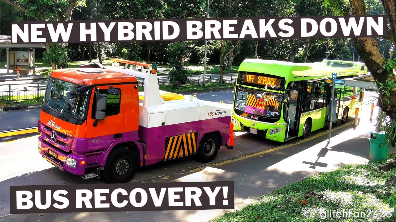 Recovering a broken down new SBS Transit hybrid bus!