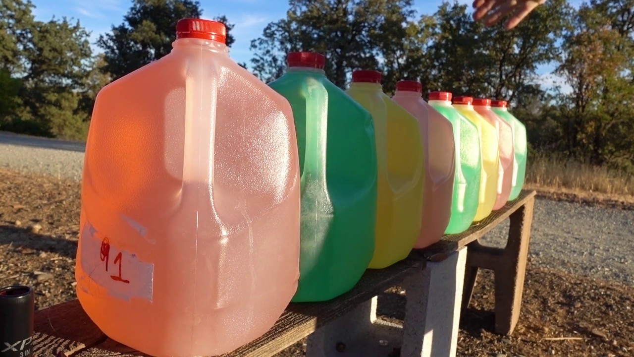 Winchester XP3 Sabot Slug Water Jug Test