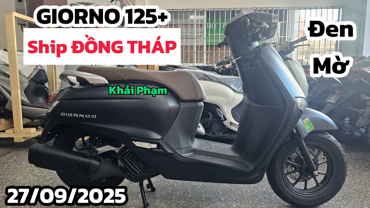 Cận cảnh Honda GIORNO 125+ màu Đen mờ Nổ Máy ship Đồng Tháp ngày 27/09/25. Khải Phạm #125 #giorno 