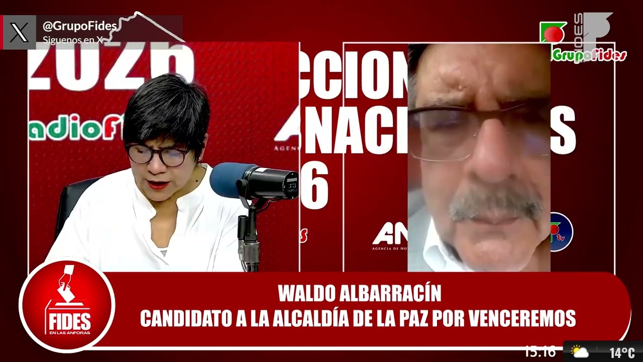 Fides en las Ánforas: Entrevista a Waldo Albarracín, candidato a la alcaldía de La Paz