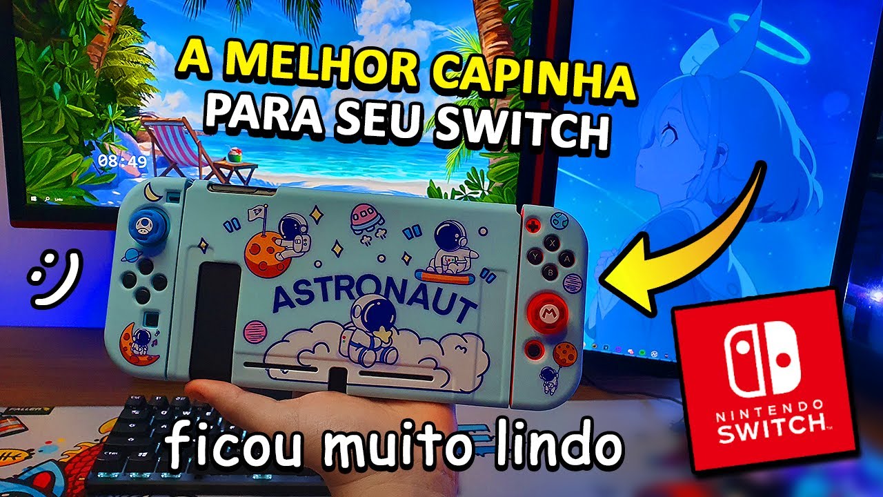 Essa &eacute; a MELHOR CAPINHA para NINTENDO SWITCH! (Customizando Nintendo Switch)