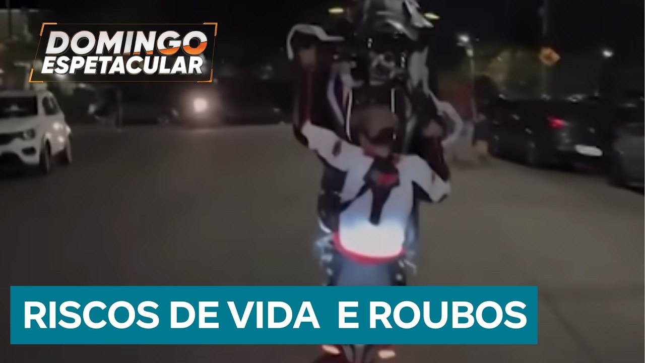 Criminosos se juntam para roubar motos de luxo e colocam em risco a vida de inocentes