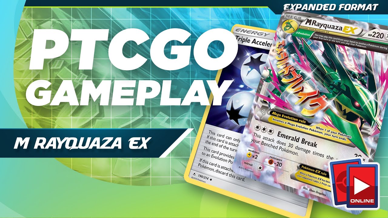 M Rayquaza EX Deck - PTCGO Gameplay (Expanded Format)