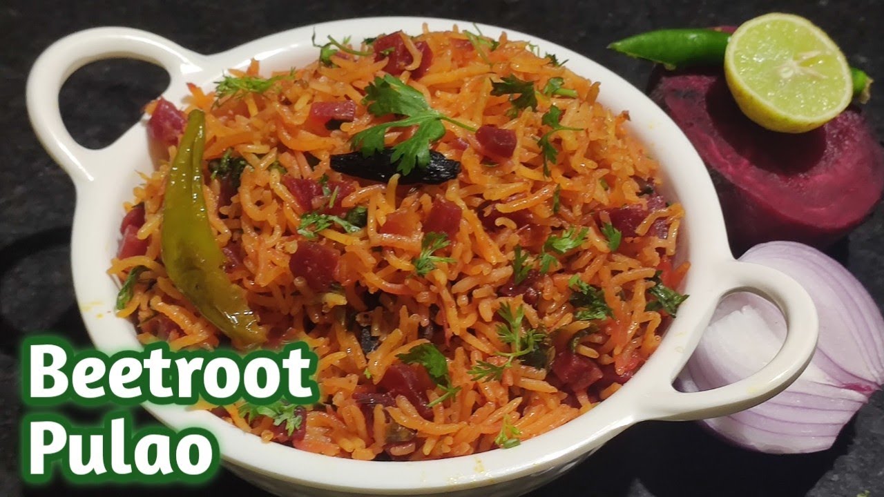 Beetroot Pulao Recipe | Lunch Box Recipe | Healthy & Tasty Beetroot Pulao | Beetroot Rice