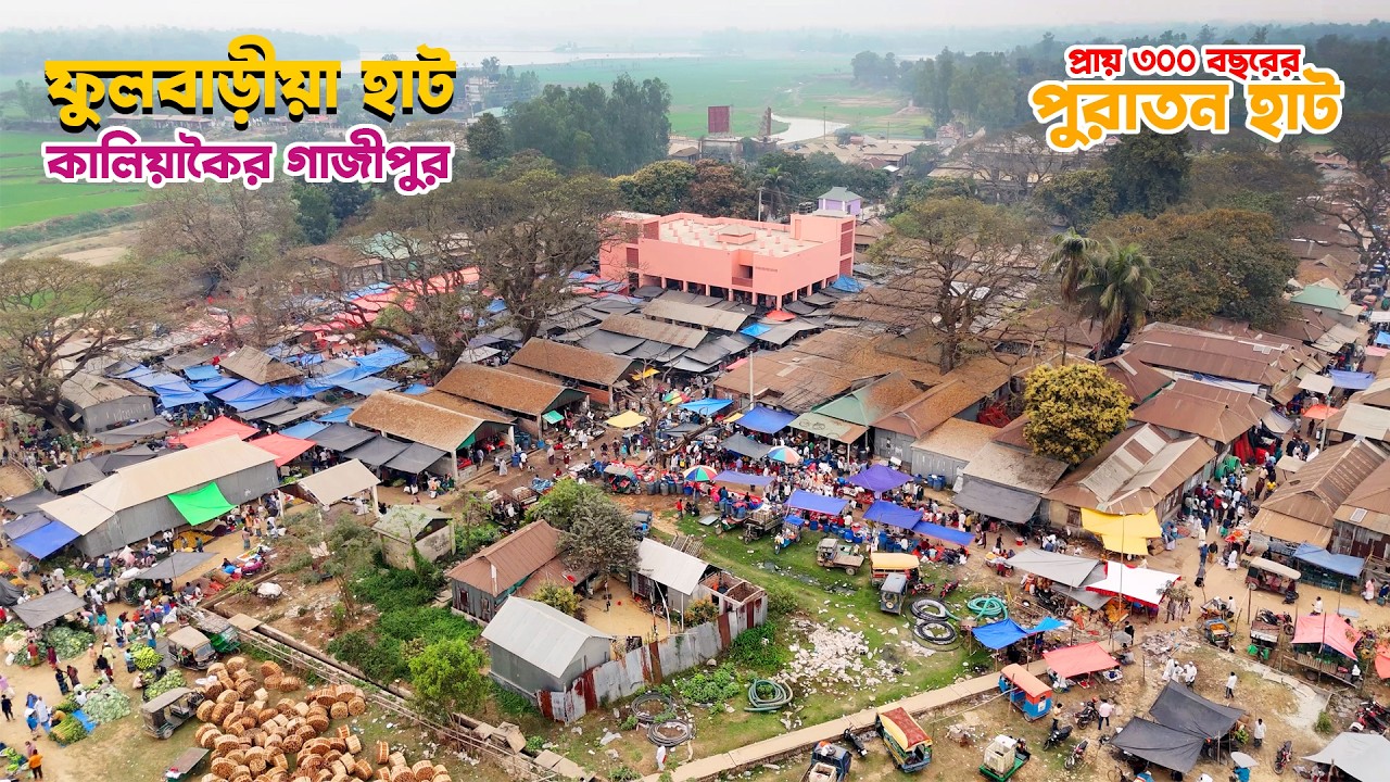 ফুলবাড়ীয়া হাট | কালিয়াকৈর গাজীপুর | Traditional Village Market in bangladesh | Gazipur | Live